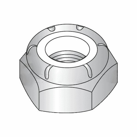 Newport Fasteners Nylon Insert Lock Nut, #10-32, 316 Stainless Steel, Not Graded, 5000 PK 518756-BR-5000